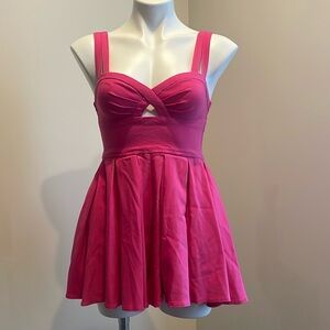 Material Girl Pink Mini Romper with Cutout Sz M